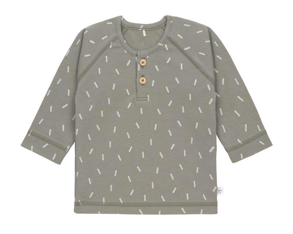 LÄSSIG Langarmshirt Speckles Olive