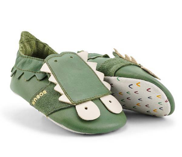 BOBUX-Snap-Oliv-Paar Passen sich perfekt an den Fuss an: Bobux Krabbelschuhe Snap Oliv