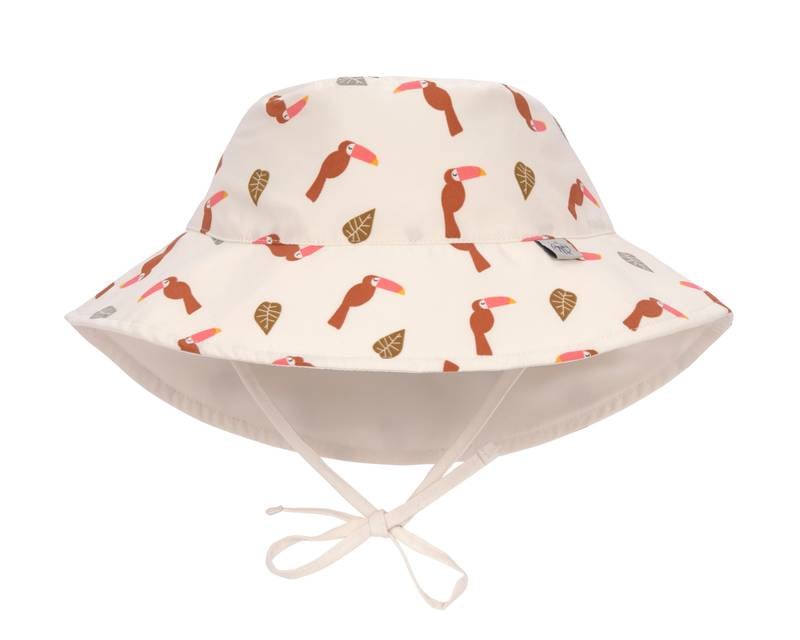 Lässig Bucket Hat "Toucan Offwhite" in off white mit niedlichen Tukanen