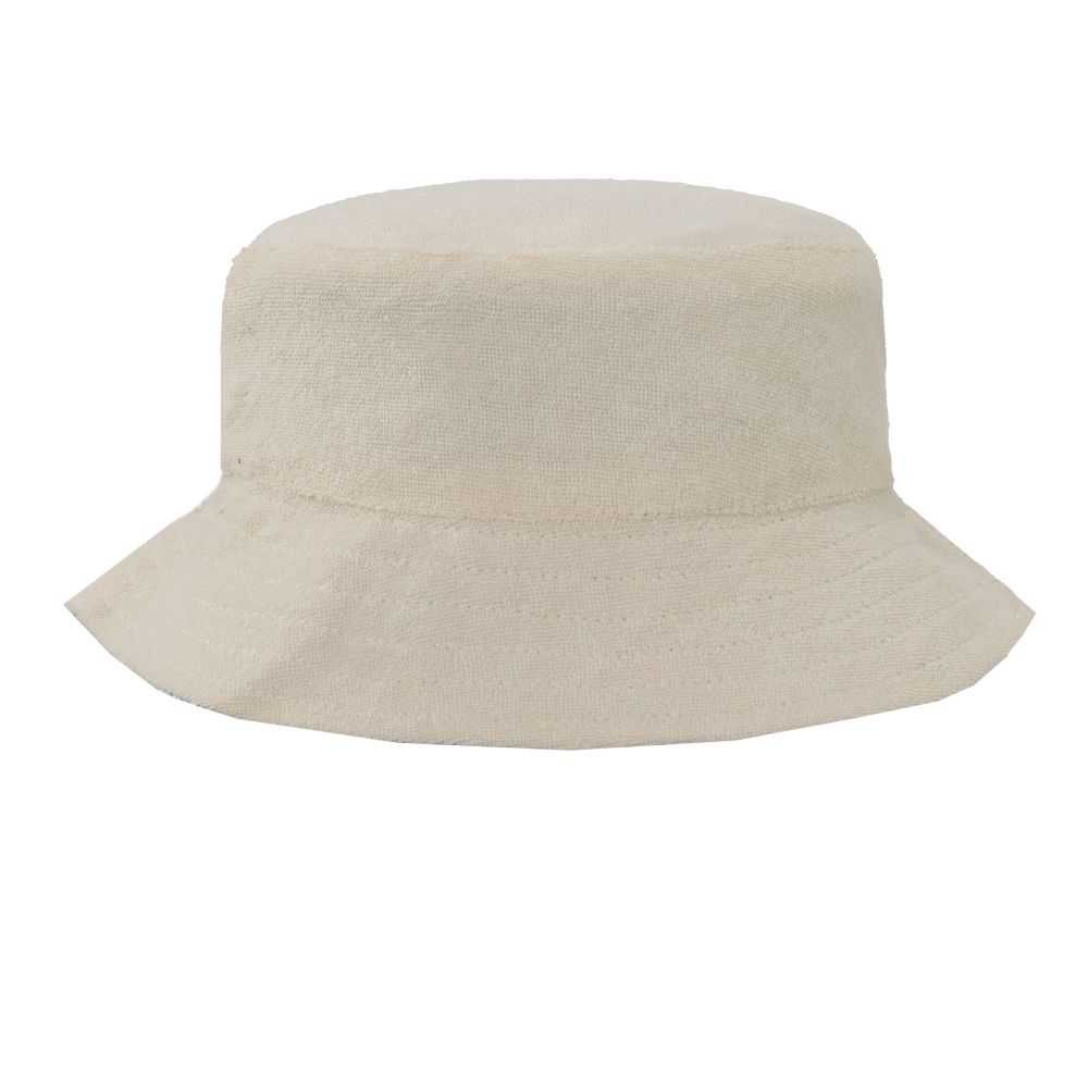 Innenseite des Bucket Hat "Shark" von Fresk in Beige aus kuschligem Frottee