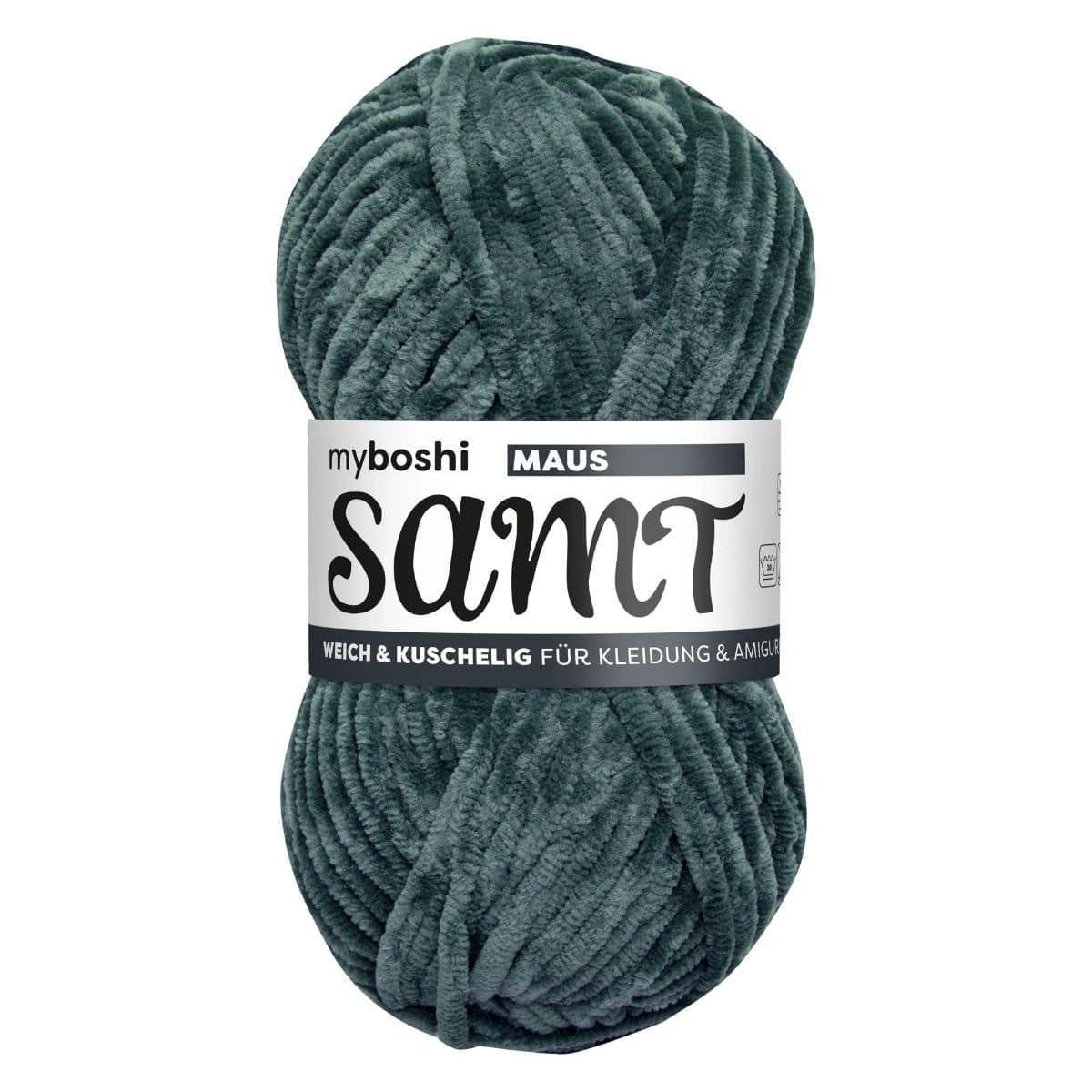 myboshi SAMT Maus in schwarzgrau