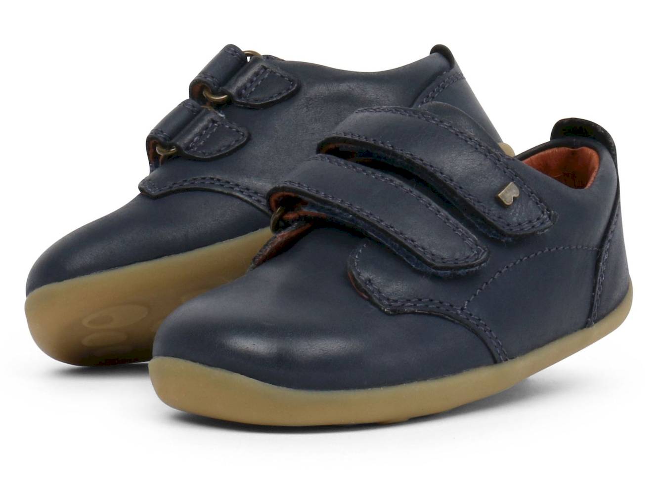 Port_Navy18_front bobux Step Up Port Navy Lederschuhe