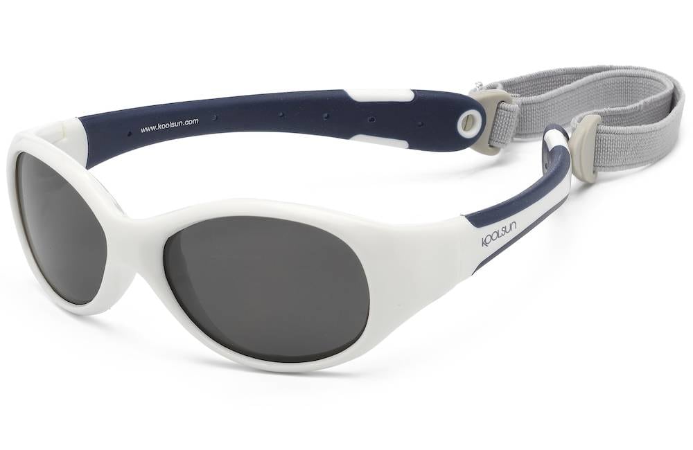 KOOLSUN Babysonnenbrille FLEX "White Navy"