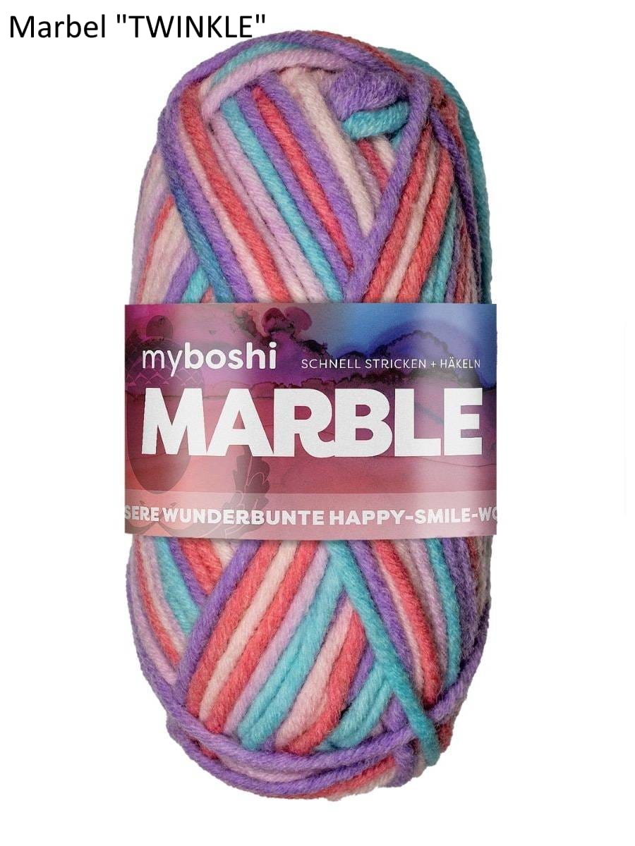 myboshi Marble "Twinkle" in Rosé-, Flieder und Hellblau-Tönen