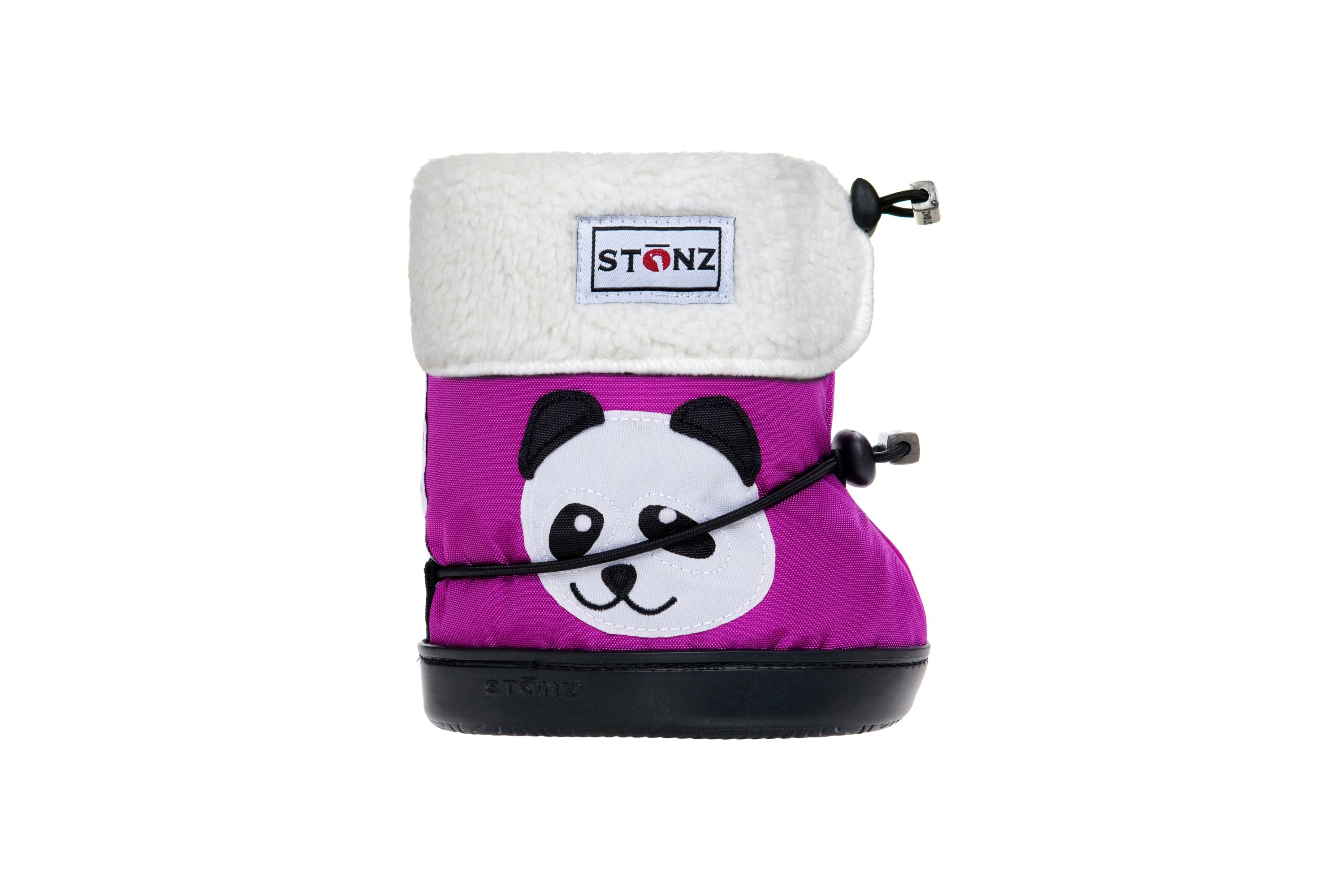 Stonz Toddler Booties Panda, seitlich mit Linerz.