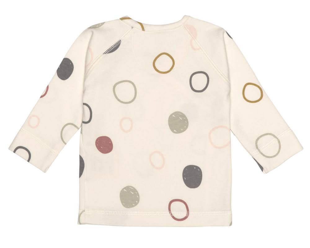 Rückseite Wickelshirt Circles Offwhite von LÄSSIG