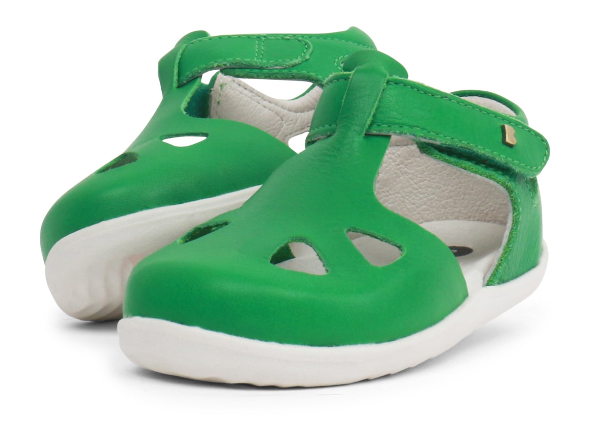 BOBUX Step Up Ledersandalen ZAP in Emerald / smaragdgrün