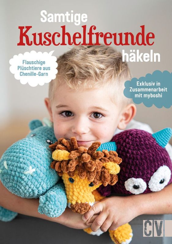 Myboshi Häkelbuch "Samtige Kuschelfreunde häkeln" mit Myboshi Samt