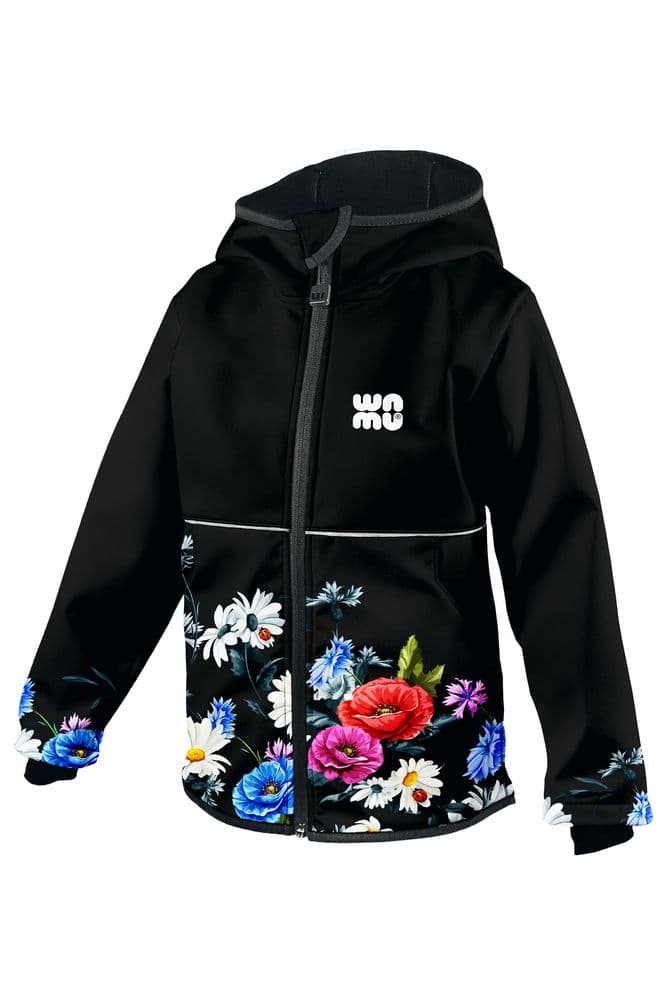 WAMU Softshelljacke Kinder "Wild Flowers"