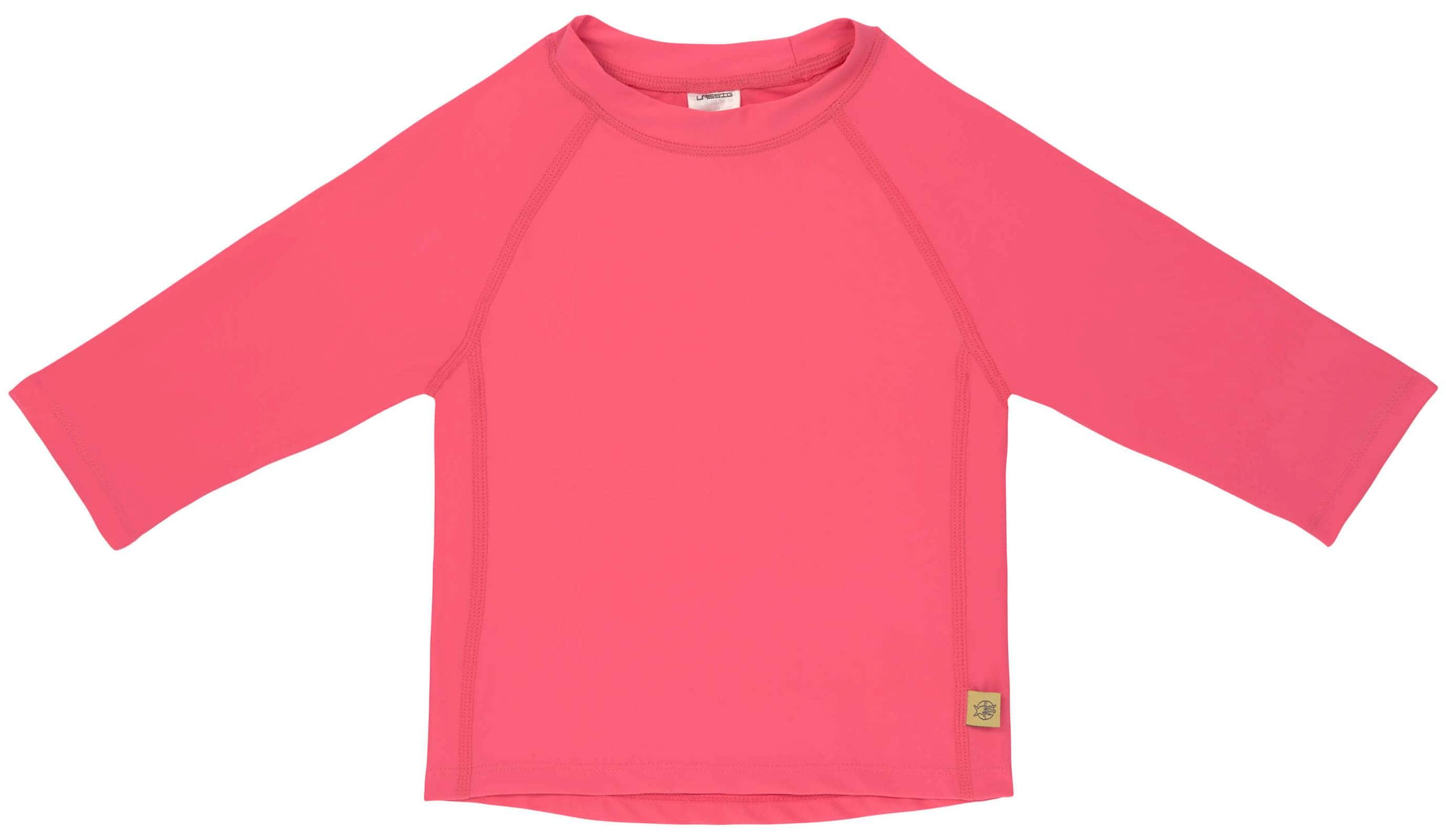 Lässig Badeshirt Langarm in coolem Pink