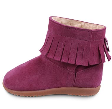 SMY40_Fuchsia Shooshoos Winterboots Indian Suede Fuchsia