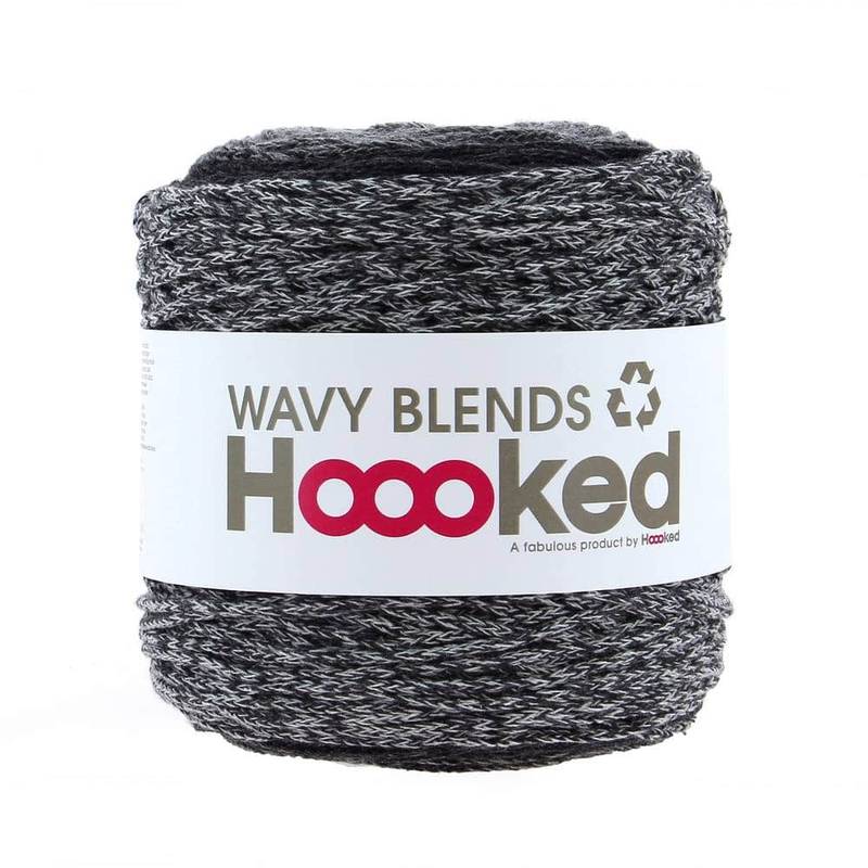 Hoooked Wavy Blends Bobbel in Silver Grey, Stone Grey und Charcoal Anthracite