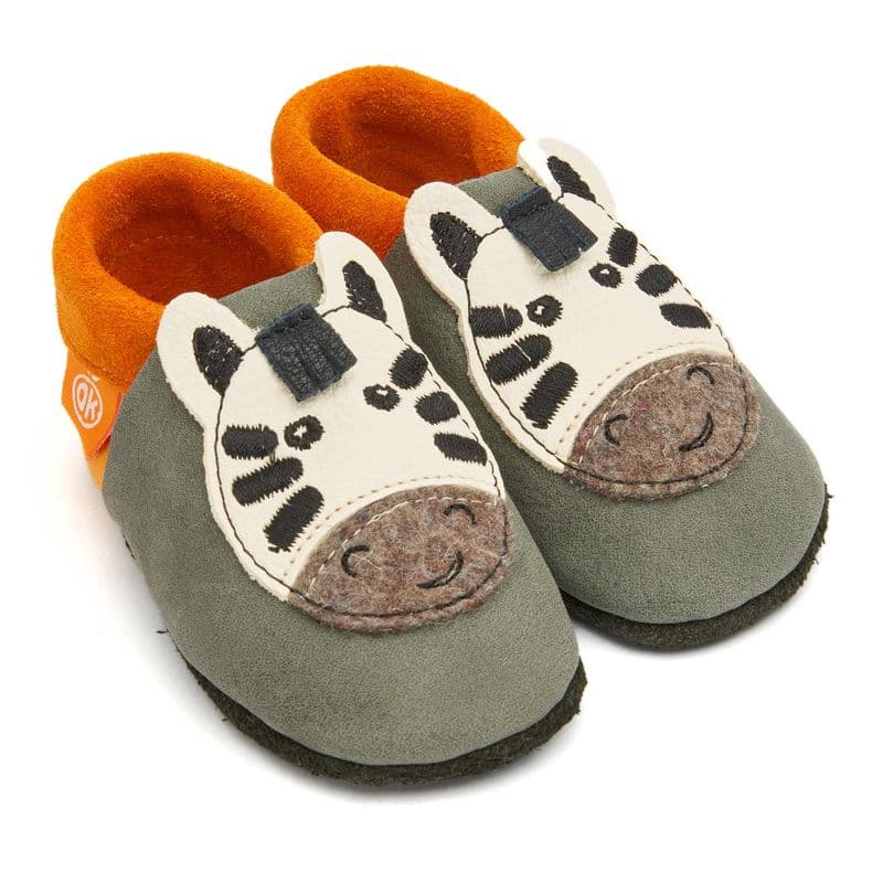 Pololo/Orangenkinder Zuma das Zebra Orangenkinder Krabbelschuhe "Zuma das Zebra"