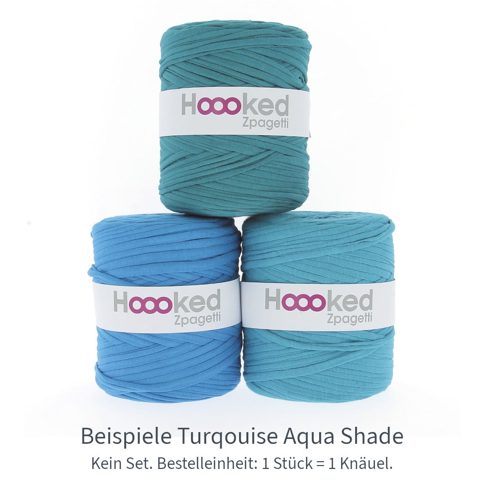 Hoooked Zpagetti Turquoise Aqua Shades
