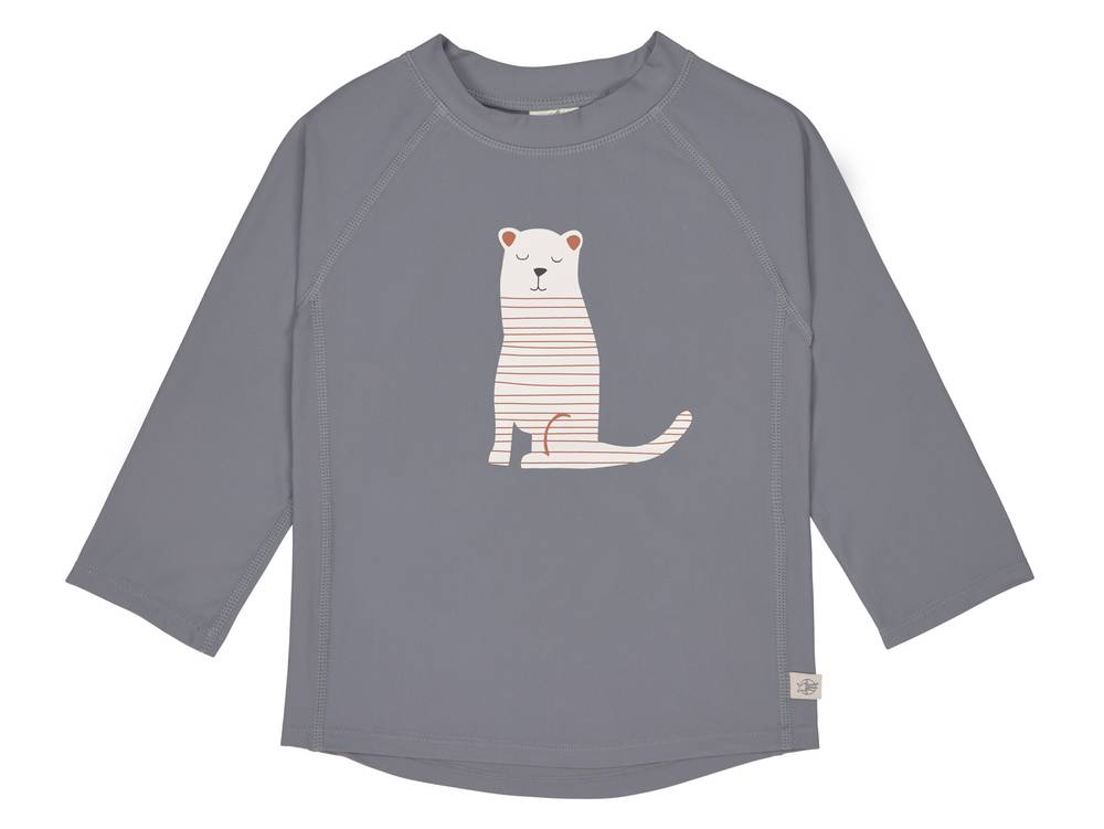 LÄSSIG UV-Shirt "Tiger Grey" in hellem Anthrazit mit freundlichem Tiger