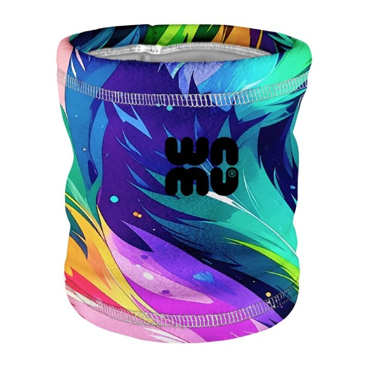 WAMU Fleece Schlauchschal Rainbow Cat