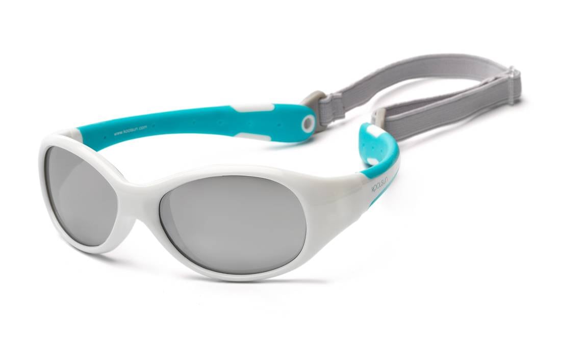 KOOLSUN Babysonnenbrille FLEX White Aqua