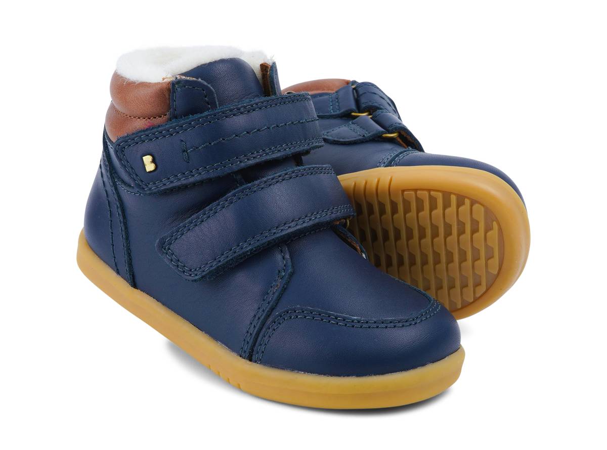 Bobux I-Walk Timber Arctic Navy mit warmem Merinofutter