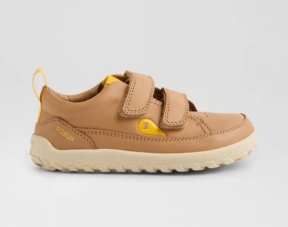 Bobux Barfussschuh in Sand mit hellbeiger Sohle