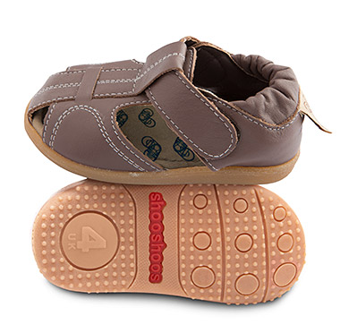 SMY55BTPW-Peanut-Butter Shooshoos Lederschuhe/Ledersandalen Peanut Butter