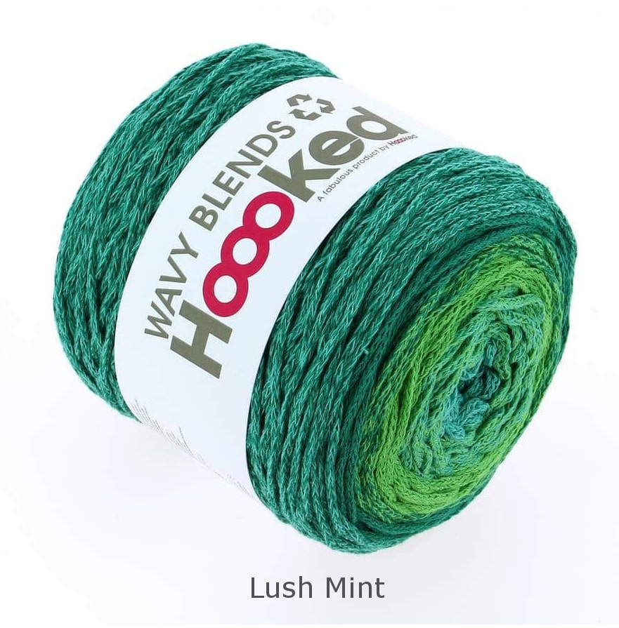 Hoooked Wavy Blends Lush Mint Farbverlaufsgarn