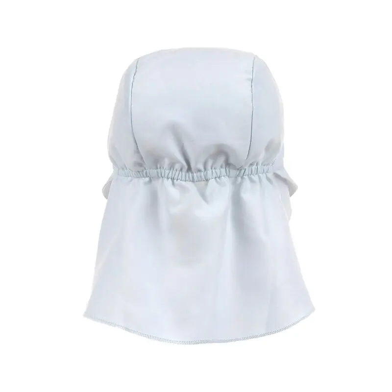 Rückseite des Lässig Sonnenhutes Illusion Blue mit Gummizug für sicheren Halt und guten Sitz.