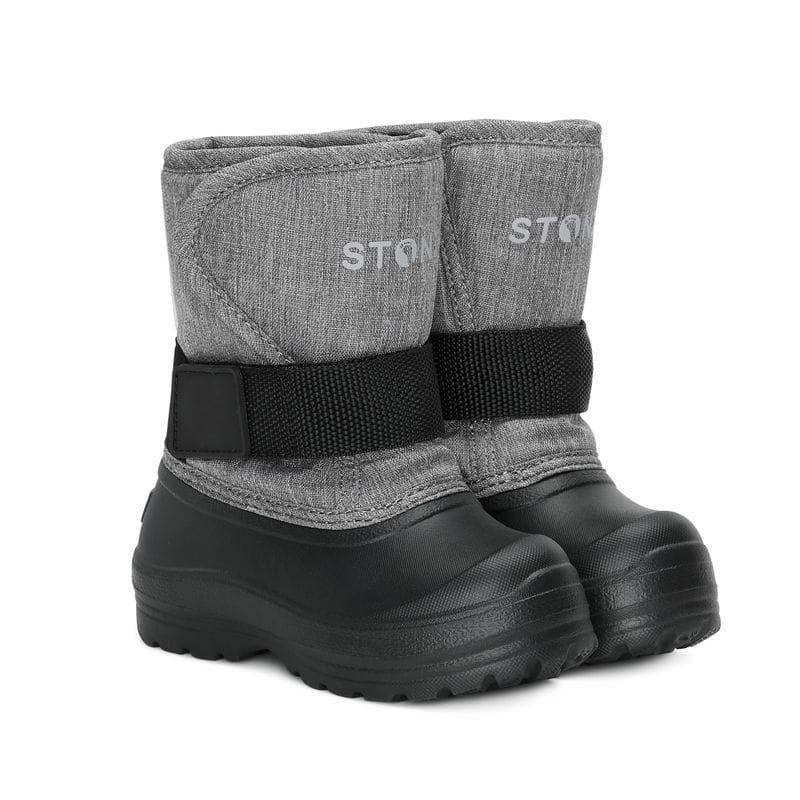 Stonz-Trek-Toddler-Heather-Grey-Paar STONZ Winterstiefel "Trek Toddler" in Heather Grey