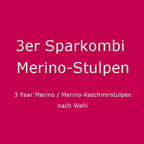 3er Sparkombi Hoppediz Stulpen Merino + Kaschmir
