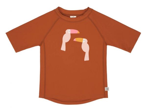 LÄSSIG UV-Shirt "Toucan Rust" in rostrot mit herzigen Tukanen