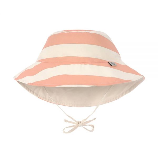 Lässig Bucket Hat "Bucket Hat Block Stripes" mit breiten Streifen in offwhite + pfirsich